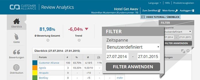 Review Analytics: new date filter