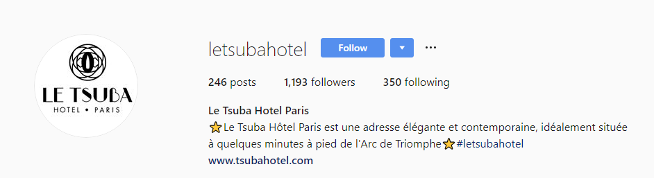 Instagram - Tsuba Hotel Paris