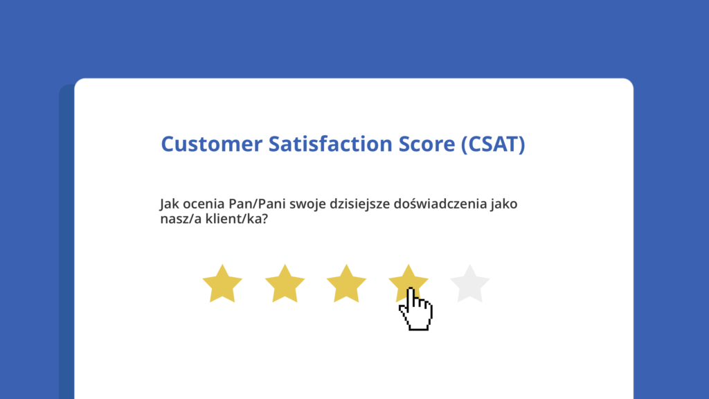 Customer Satisfaction Score 
CSAT
