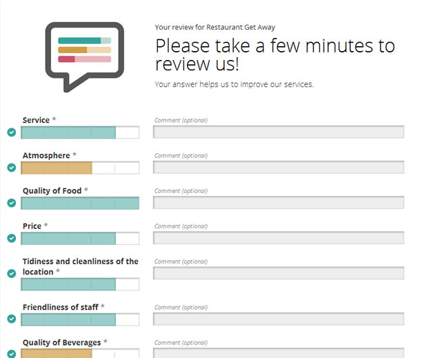 restaurant survey questionnaire